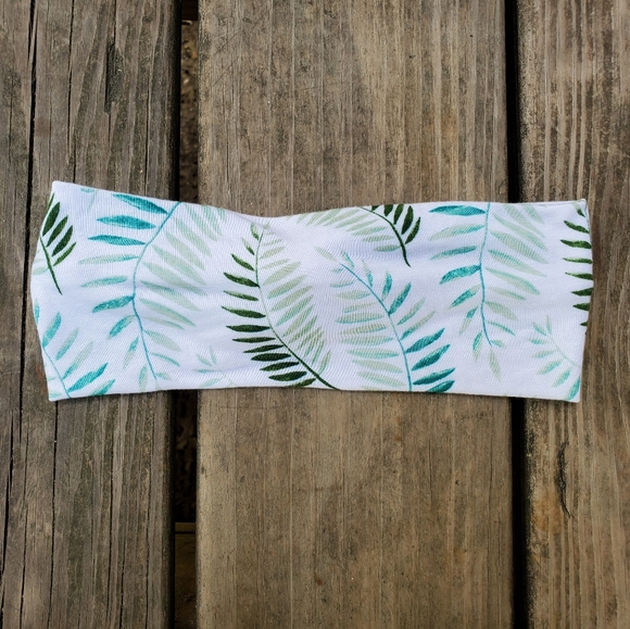 Boho super soft handmade fern headband - Picture 6 of 6